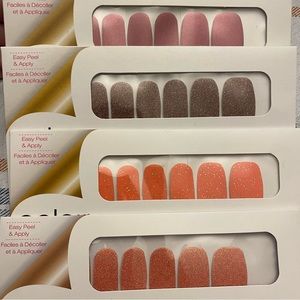 Lot of 4 new unopened Color Street nail sets.